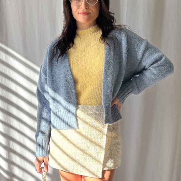 Sage The Label | Rhia Knit Open Cardigan | Blue - Picture 1 of 16